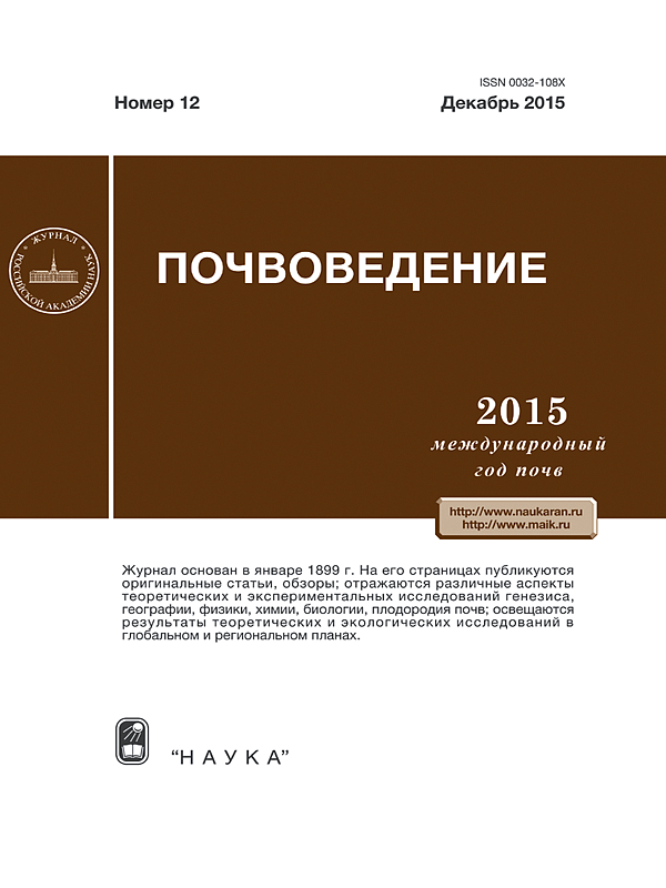 Оценка состава почвенных вод северотаежных хвойных лесов фоновых территорий индустриально развитого региона